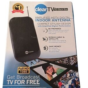 Clear TV Amplified HD Digital Indoor Antenna